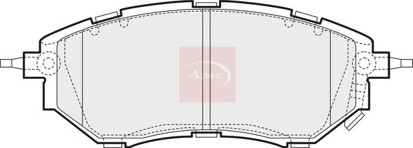 APEC Brake Pad Set, disc brake PAD1455