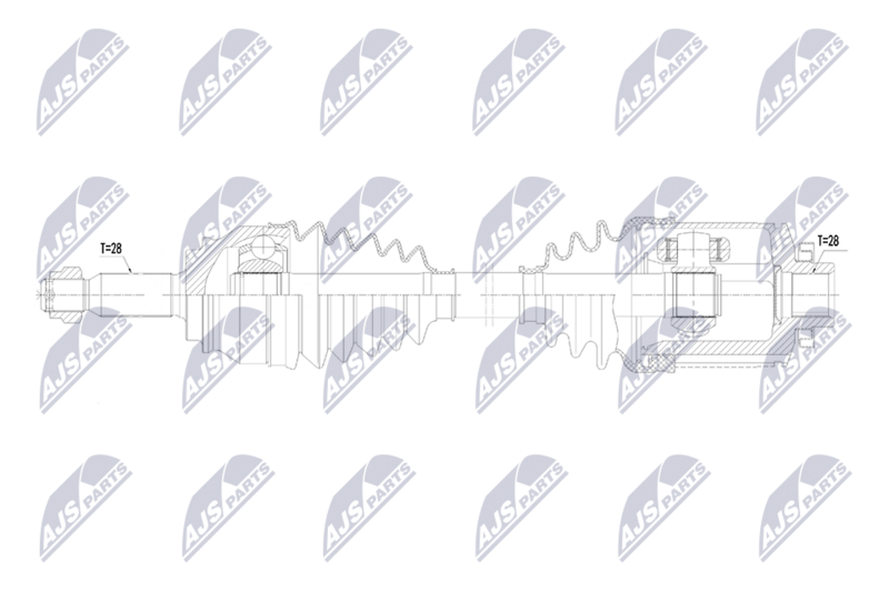 NTY NPW-CH-185 Drive Shaft