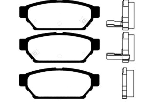 Kavo Parts Stabdžių trinkelių rinkinys, diskinis stabdys