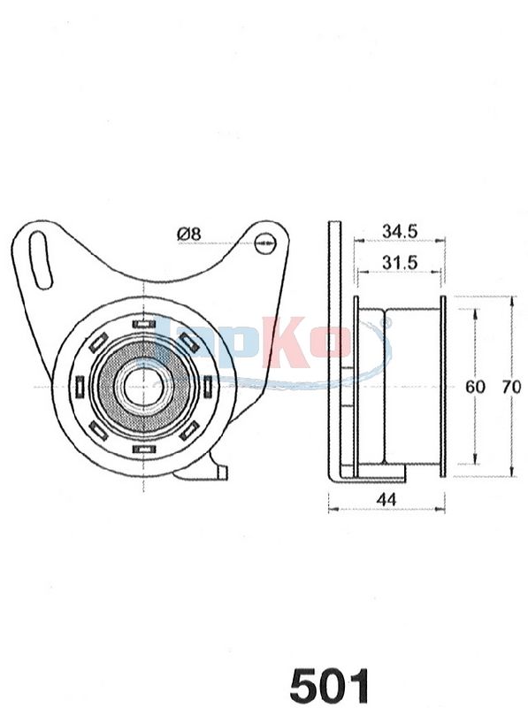 Rihmapinguti, Hammasrihm, JAPKO 45501