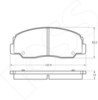 1-GNC R-461 - Brake Pad Set, disc brake