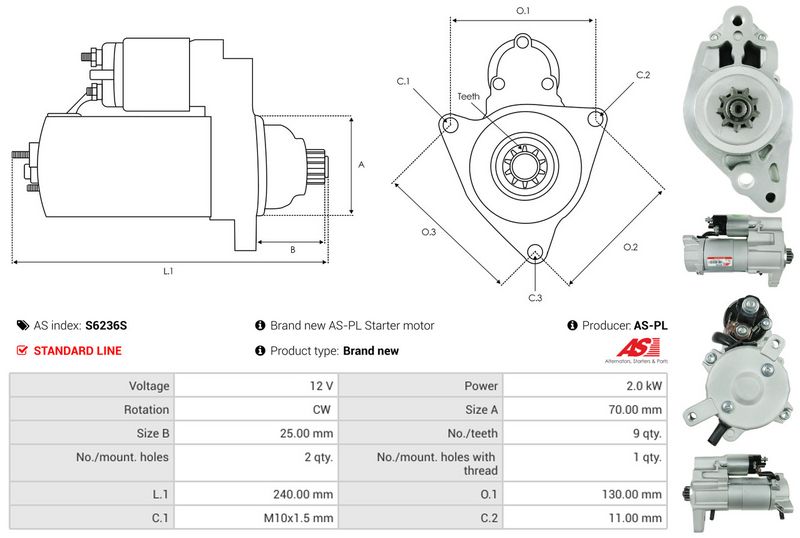 AS-PL S6236S Starter