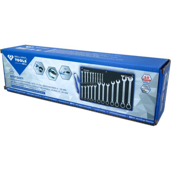 KS TOOLS BT013221 Ratchet Ring Spanner