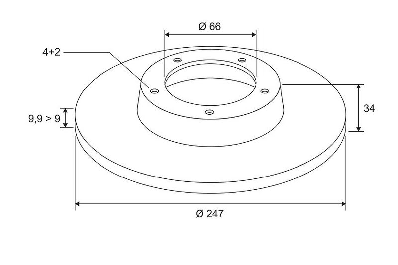 VALEO Disque de frein 186200