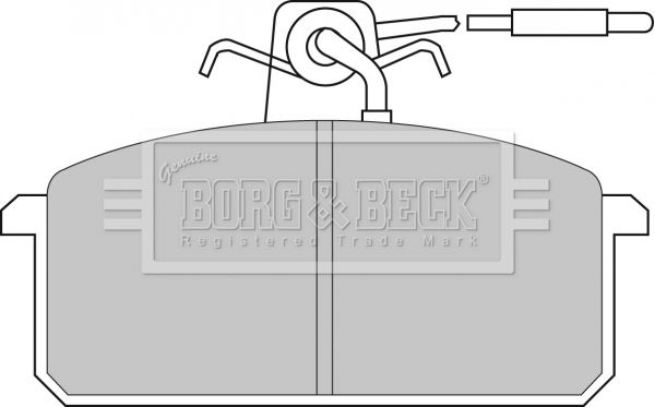 BORG & BECK fékbetétkészlet, tárcsafék BBP1015