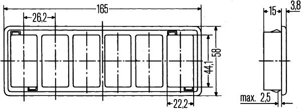 Тримач перемикача, Hella 8HG713626-001