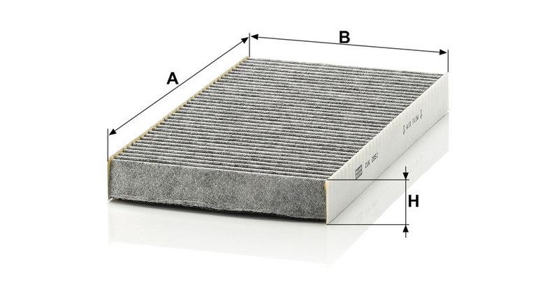 Filter, salongiõhk, MANN-FILTER CUK 2951