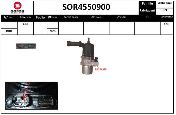EAI hidraulikus szivattyú, kormányzás SOR4550900