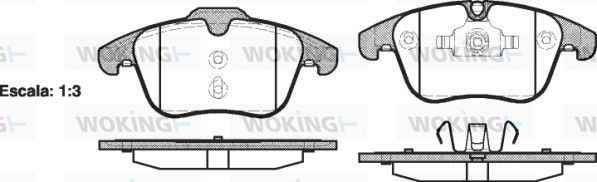 Комплект тормозных колодок на 407, 508, C5, Freelander, Galaxy, Mondeo, S-MAX, S60, S80, V60, V70, XC70, XE, XF, XK