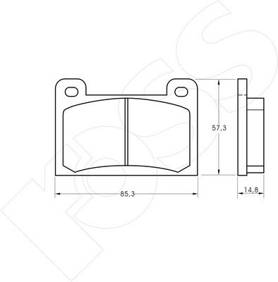 1-GNC R-354 - Brake Pad Set, disc brake