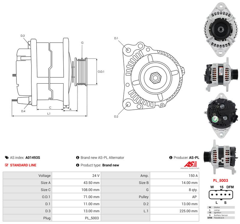 This part match OEM code: 22591477