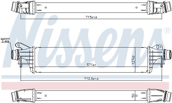 NISSENS 96311 Charge Air Cooler