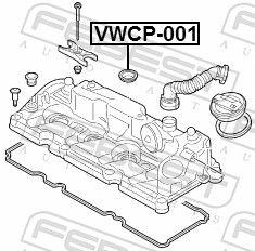 FEBEST VWCP-001 Seal Ring, injector