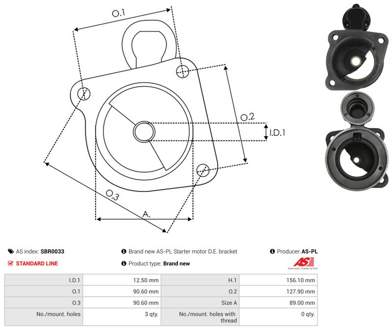 AS-PL SBR0033 Starter Lid, carburettor