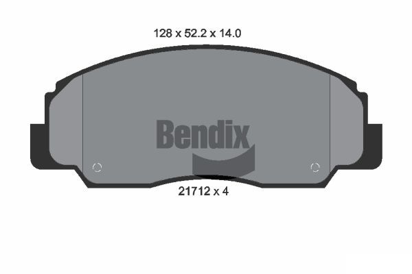 BENDIX Braking fékbetétkészlet, tárcsafék BPD1836