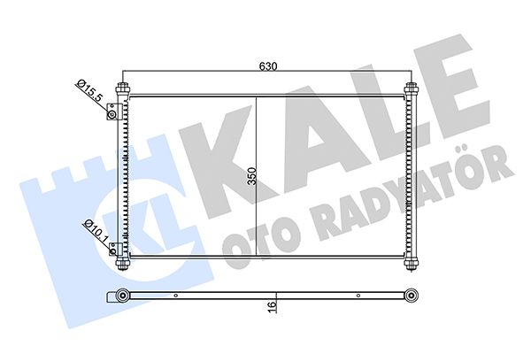 KALE HONDA радиатор кондиционера Accord VI 3.0 98-,Civic VII 1.4/1.6 01-