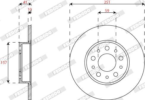FERODO DDF2777C Brake Disc