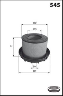 MISFAT Filtre à air R503