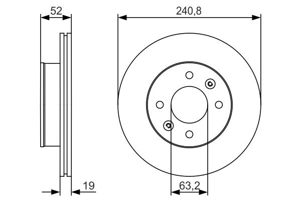 BOSCH féktárcsa 0 986 479 R71