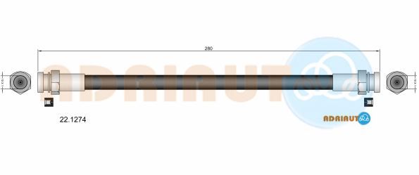 Гальмівний шланг, Adriauto 22.1274