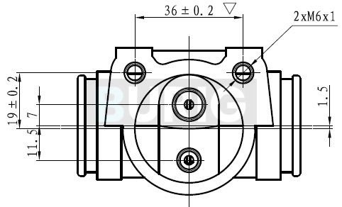 Burig B090082 Wheel Brake Cylinder