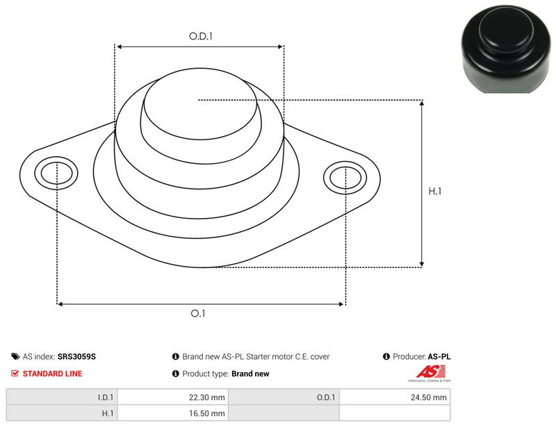 AS-PL SRS3059S Starter Lid, carburettor