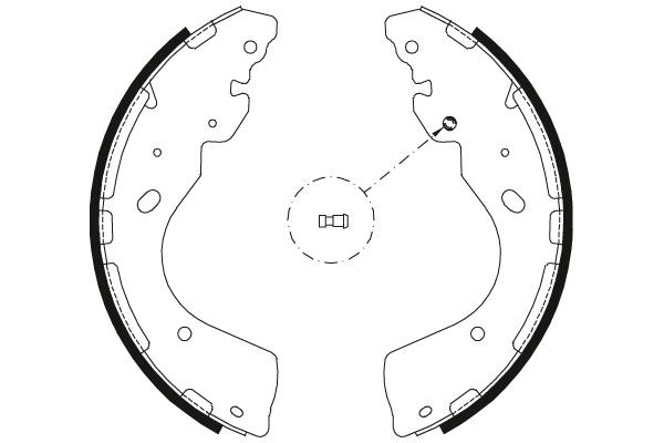 TRW GS8797 Brake Shoe Set