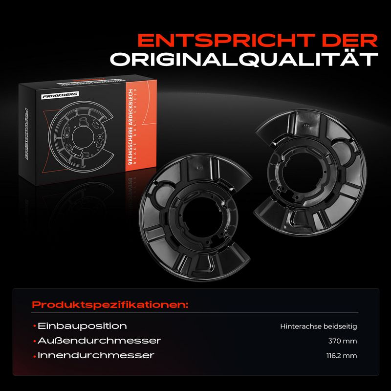 Frankberg 5481FB0029703 Splash Guard, brake disc