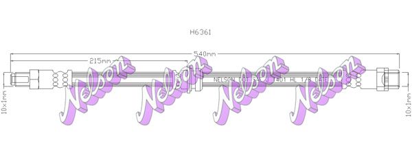 Pidurivoolik KAWE H6361