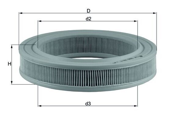 KNECHT légszűrő LX 386