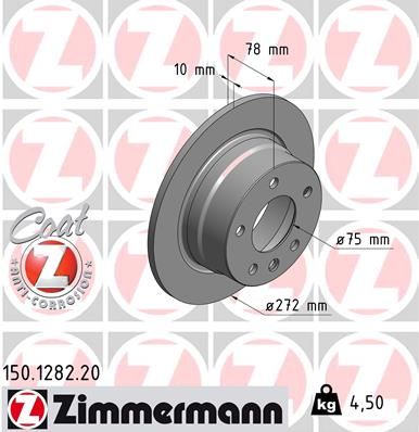 ZIMMERMANN féktárcsa 150.1282.20