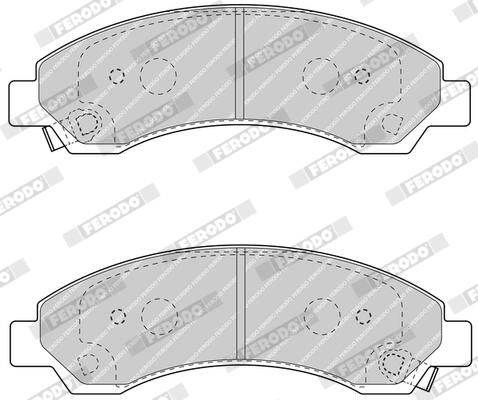 FERODO FDB4625 Brake Pad Set, disc brake