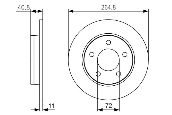 Disc frana 0 986 479 S50 BOSCH