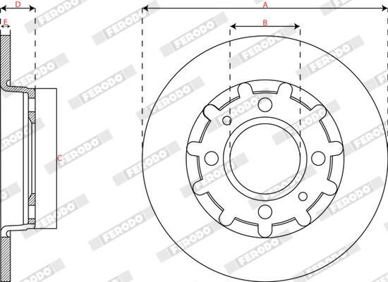 FERODO DDF2985C Brake Disc