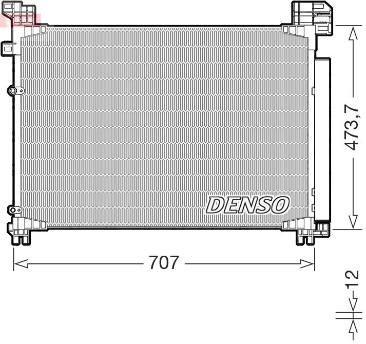 DENSO kondenzátor, klíma DCN51020