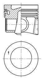 KOLBENSCHMIDT dugattyú 41271620