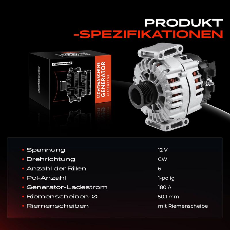 Frankberg 5481FB0001802 Alternator