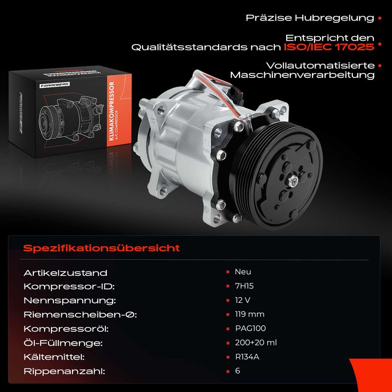 Frankberg 5481FB0031896 Compressor, air conditioning