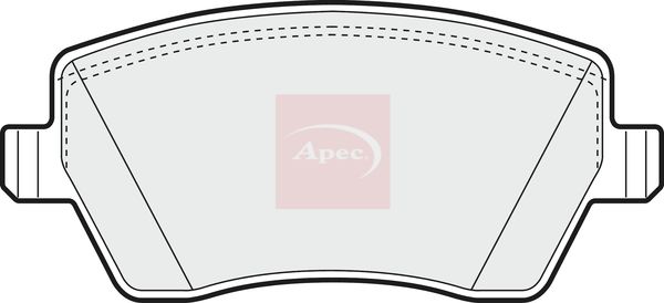 APEC Brake Pad Set, disc brake PAD1312