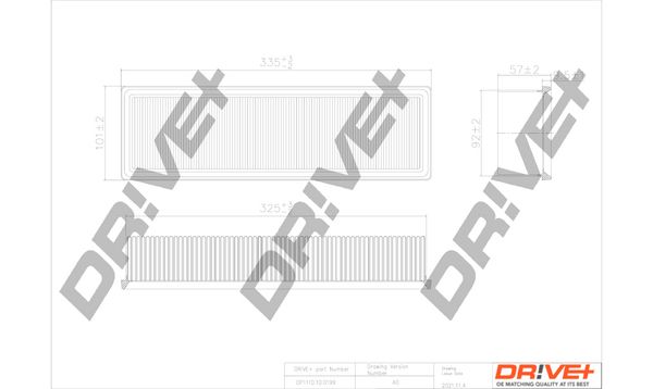 Повітряний фільтр, Dr!Ve+ DP1110.10.0199