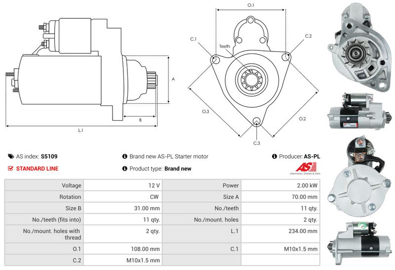 AS-PL S5109 Starter