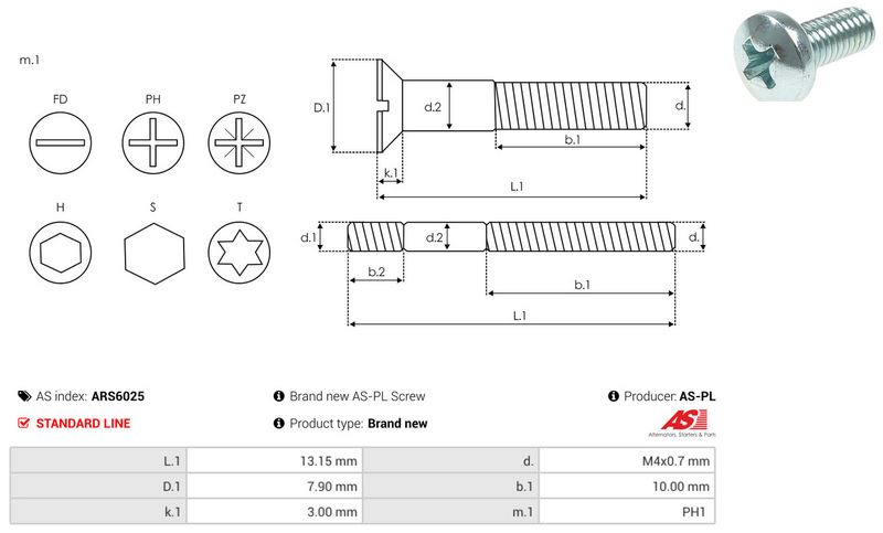 AS-PL ARS6025 Repair Set, alternator