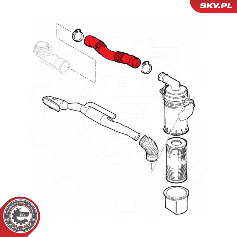Õhutoru, õhufilter, ESEN SKV 24SKV445
