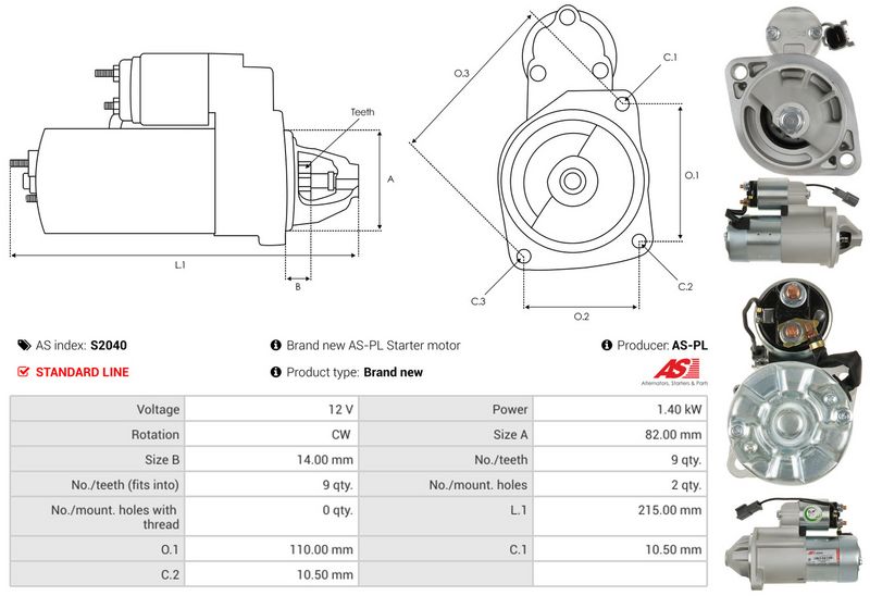 AS-PL S2040 Starter
