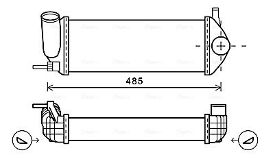 Intercooler, échangeur AVA QUALITY COOLING RTA4484