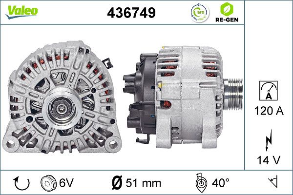 VALEO Dynamo / Alternator 436749