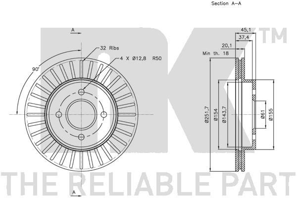 NK 202269 Brake Disc