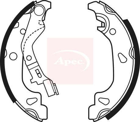 APEC Brake Shoe Set SHU623