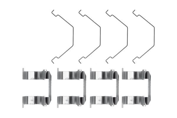 Комплект приладдя, накладка дискового гальма, Bosch 1987474353