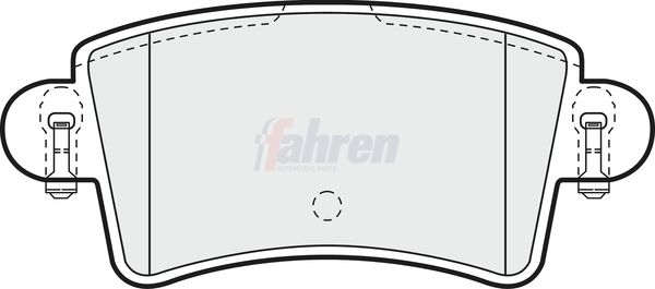 Fahren Brake Pad Set, disc brake FBP3057